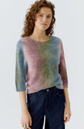 Khaki Rose Red Tie Dye Jumper