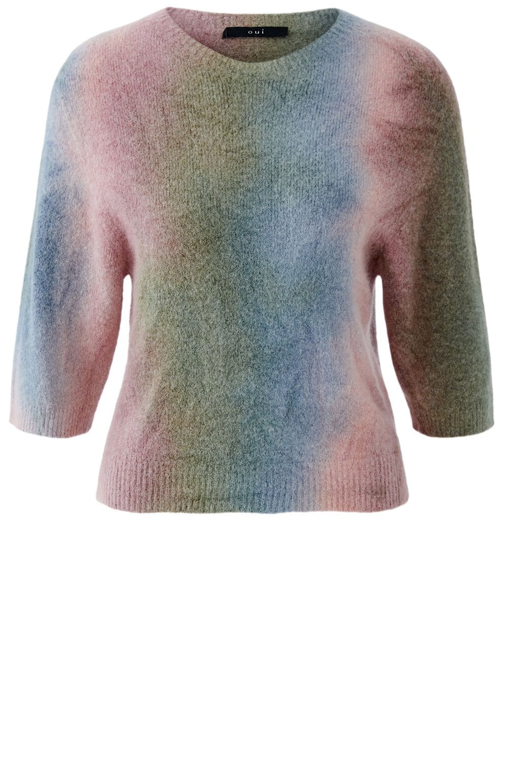 Khaki Rose Red Tie Dye Jumper