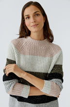Khaki Rose Shimmer Stripe Jumper