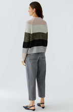 Khaki Rose Shimmer Stripe Jumper
