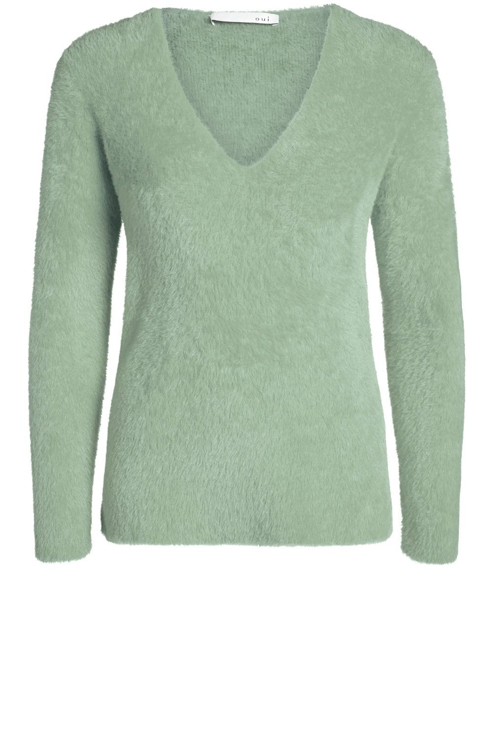 Khaki Textured Knit Sweater