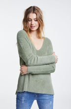 Khaki Textured Knit Sweater