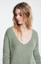 Khaki Textured Knit Sweater