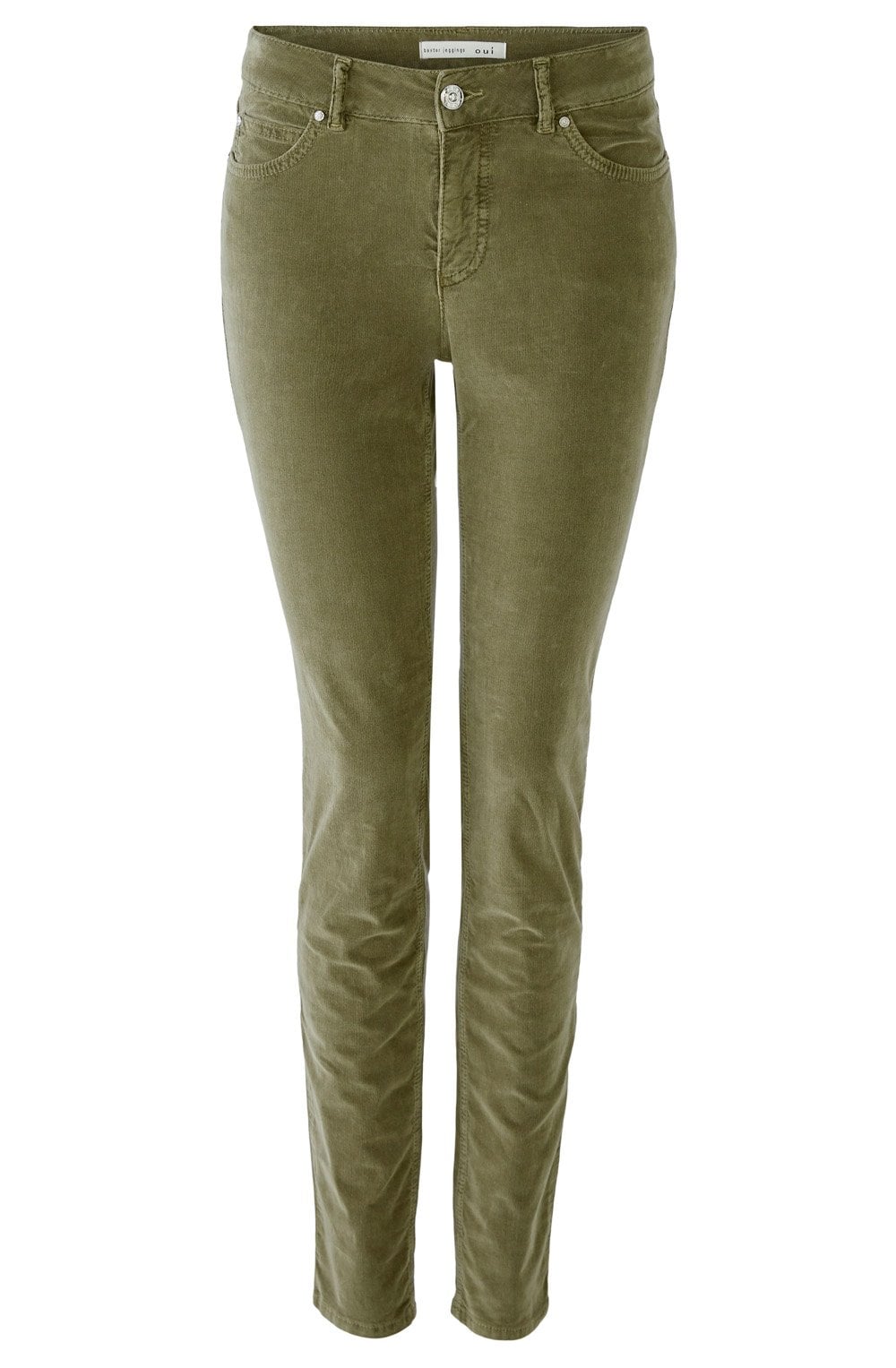 Khaki Velvet Baxtor Jeggings