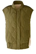 Khaki White Reversible Gilet