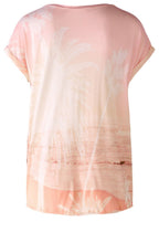 LA Spring Rose Orange Diamante T Shirt