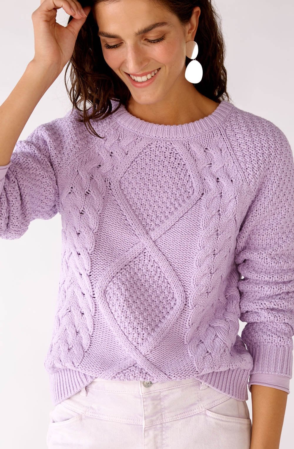 Lavendula Cable Knit Jumper