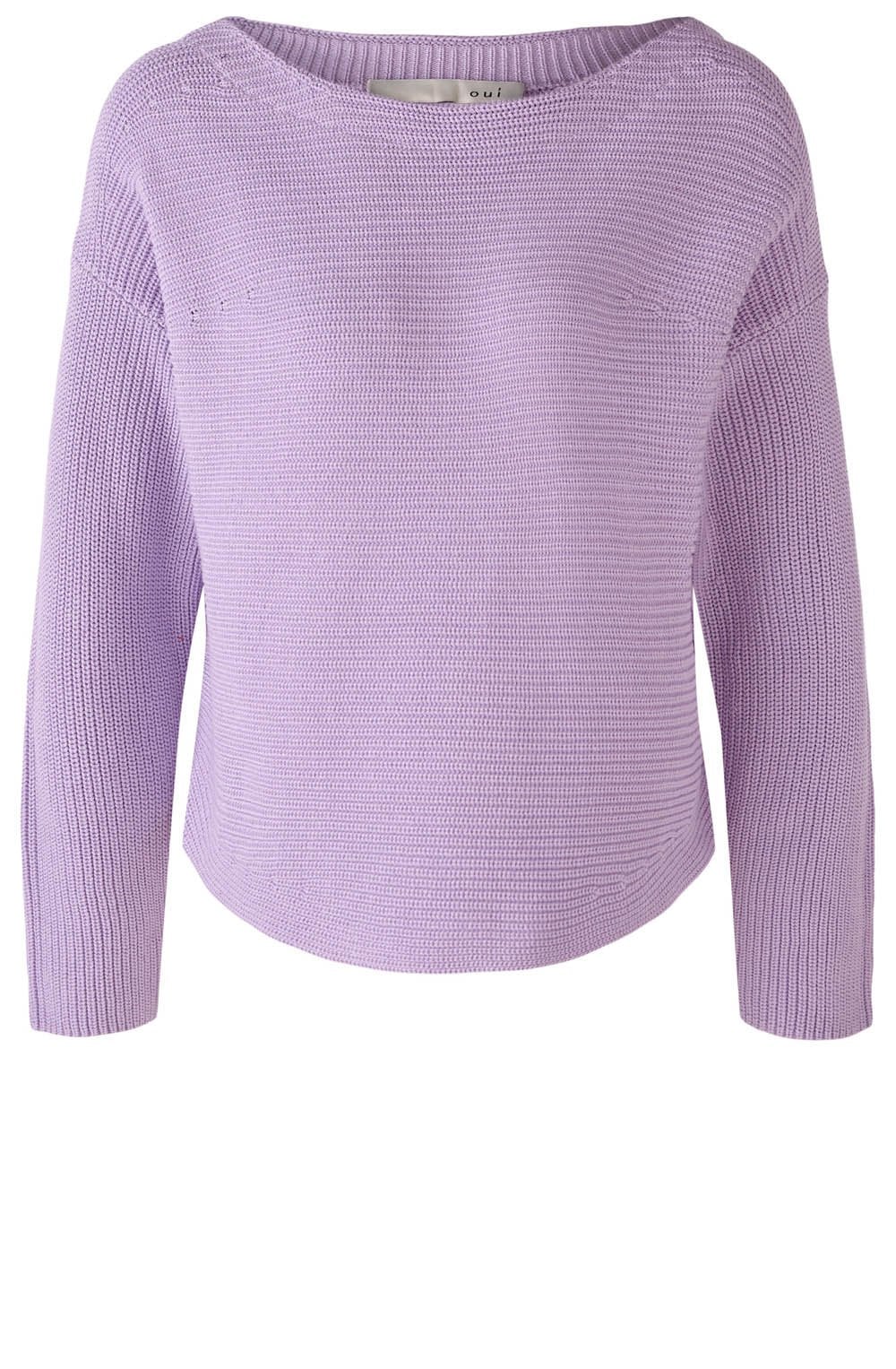 Lavendula Ribbed Knit Box Jumper