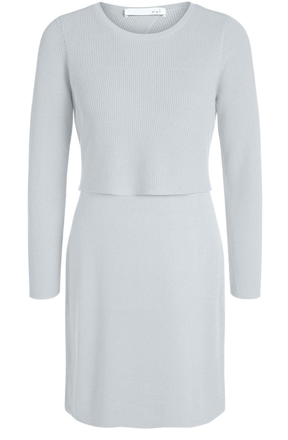 Layered Effect Knit Dress