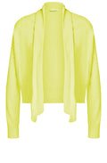 Lemon Open Front Cardigan
