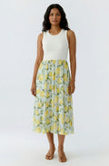 Lemon Skirt Jersey Midi Dress