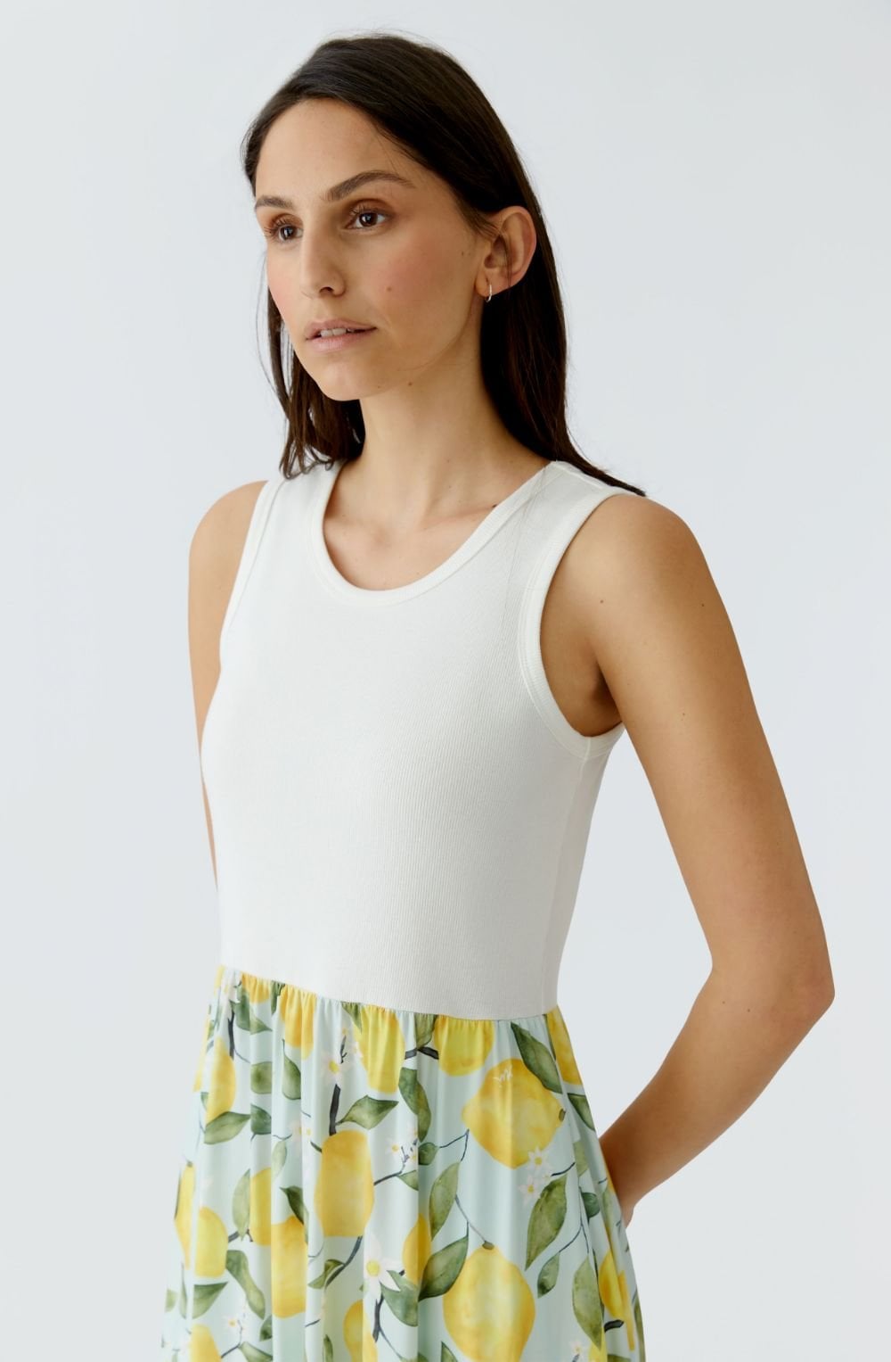 Lemon Skirt Jersey Midi Dress