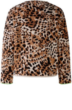 Leo Print Jumper with Vibrant Green Drawstring