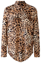 Leo Print Oversized Blouse