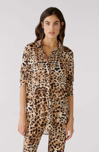Leo Print Oversized Blouse