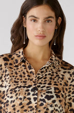Leo Print Oversized Blouse