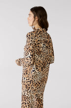 Leo Print Oversized Blouse