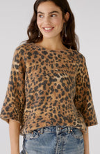 Leo Print Relaxed Jumper