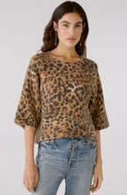 Leo Print Relaxed Jumper