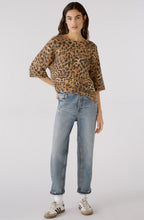 Leo Print Relaxed Jumper