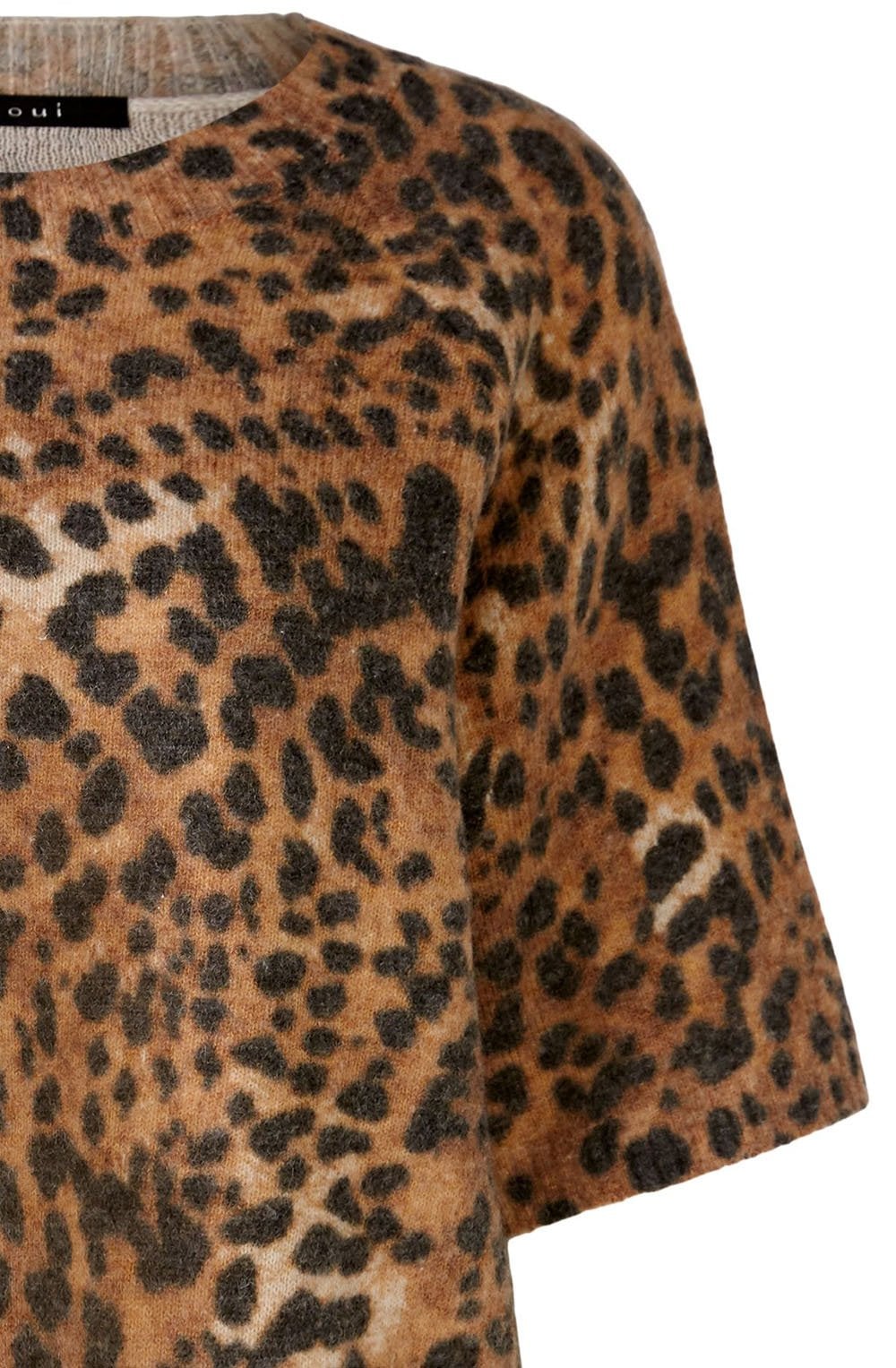 Leo Print Relaxed Jumper