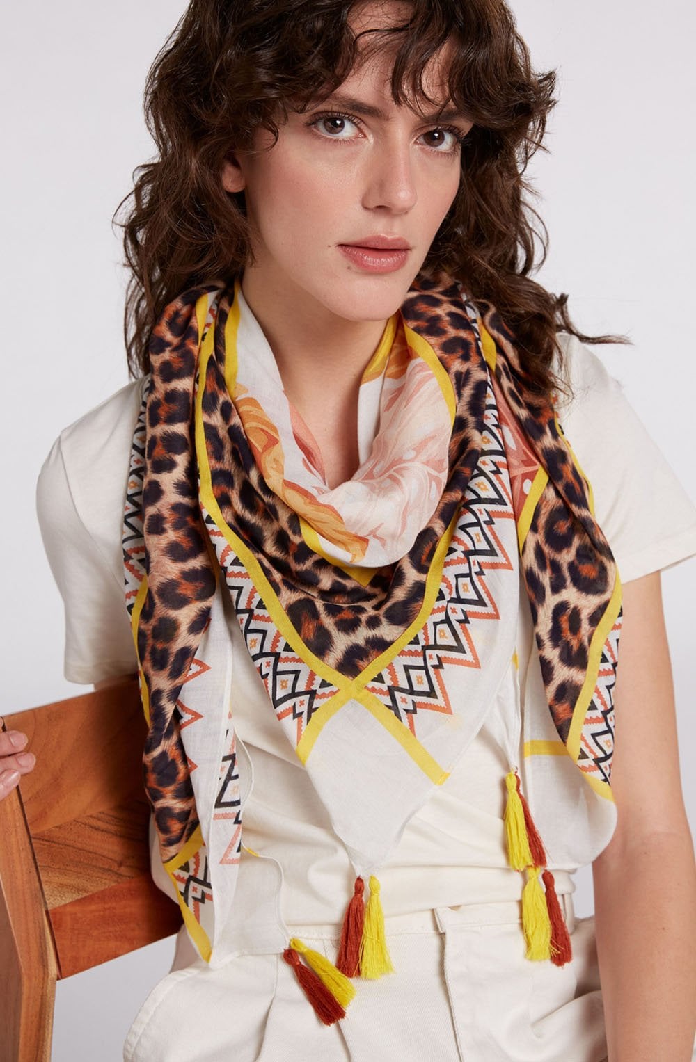 Leopard Bold Print Scarf