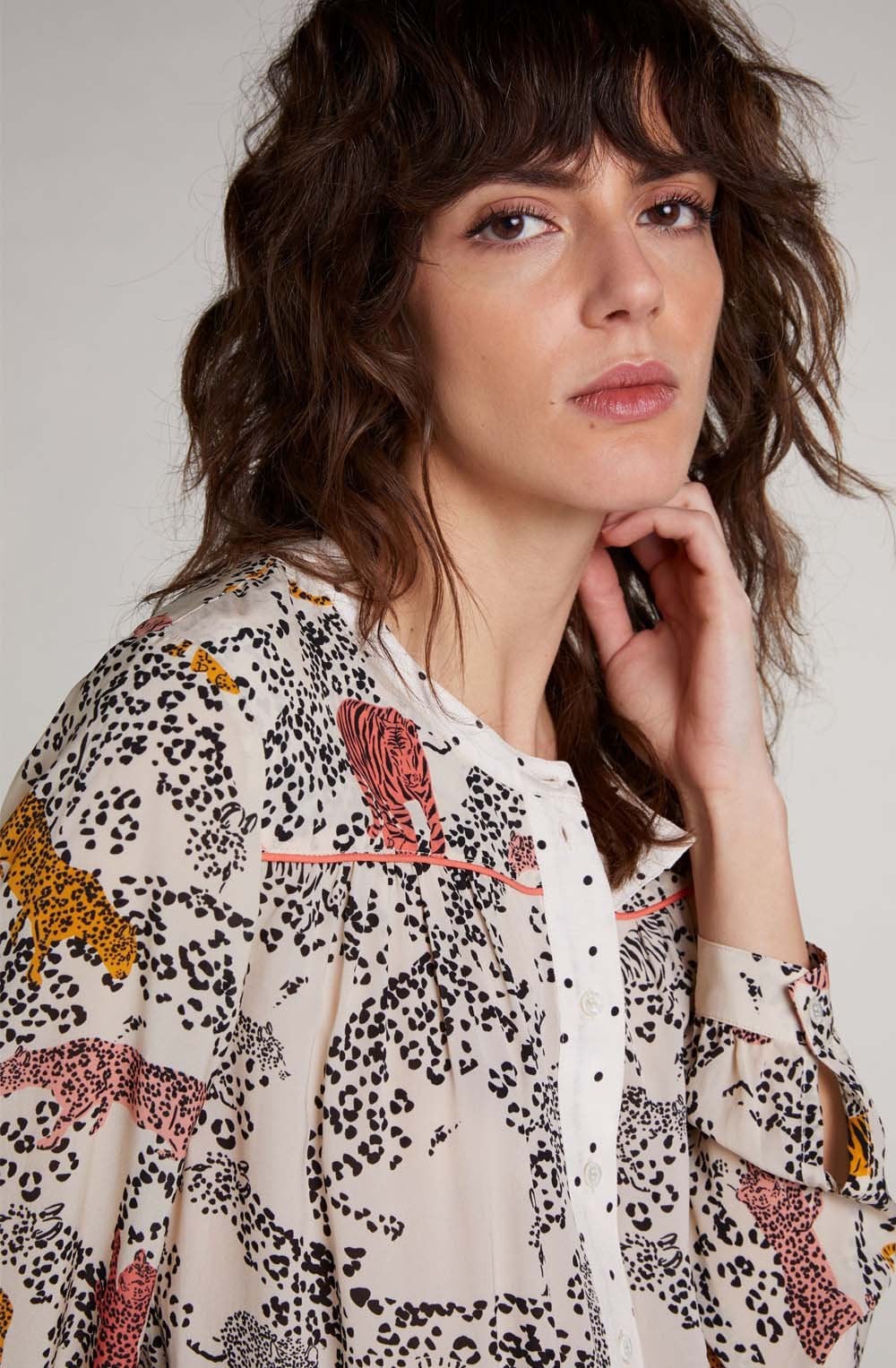 Leopard Design Blouse