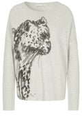 Leopard Design Knit Sweater