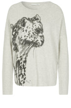 Leopard Design Knit Sweater