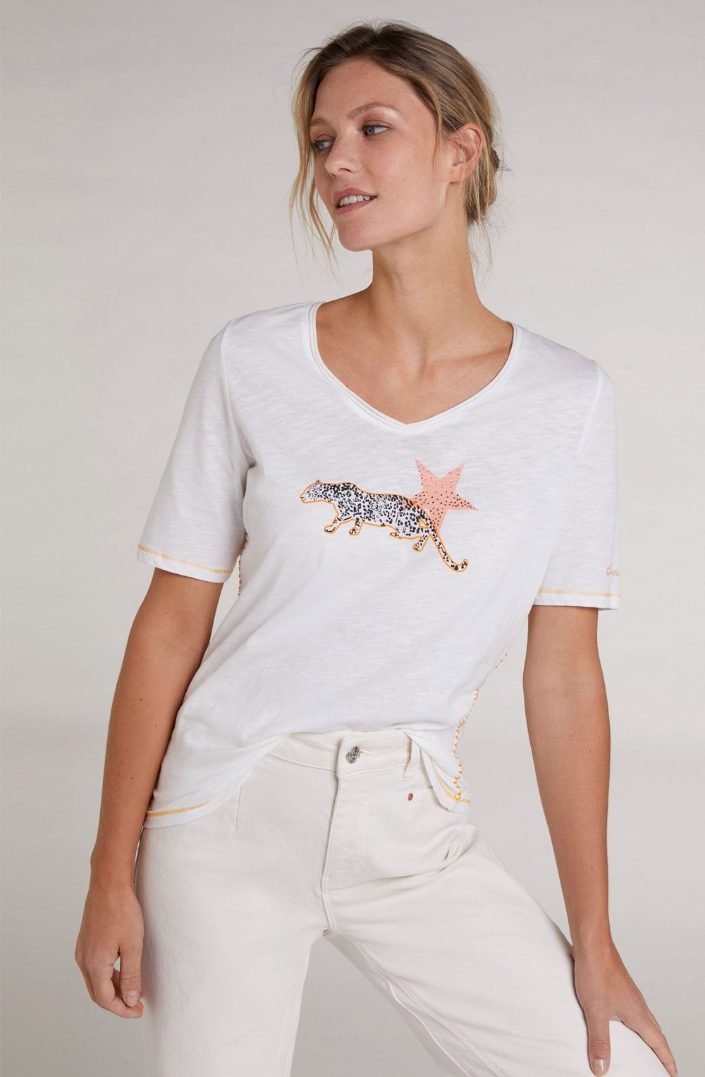 Leopard Design T Shirt