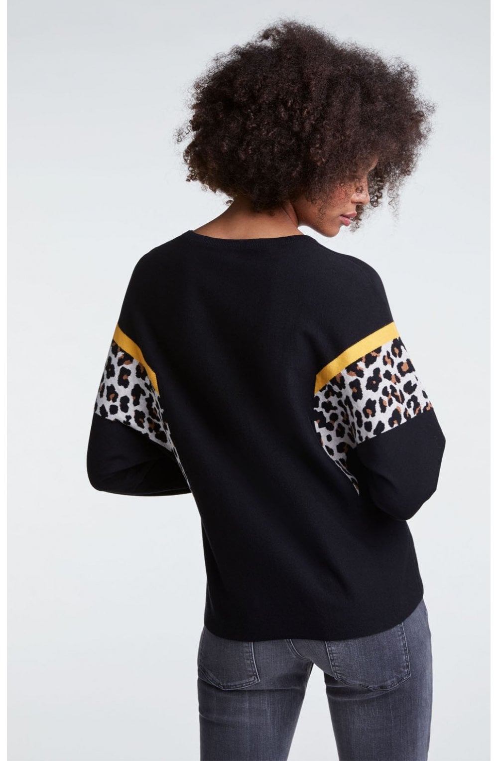 Leopard Print Detailed Jumper