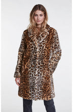 Leopard Print Faux Fur Coat