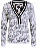 Leopard Print Fine Knit Jumper
