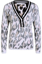 Leopard Print Fine Knit Jumper