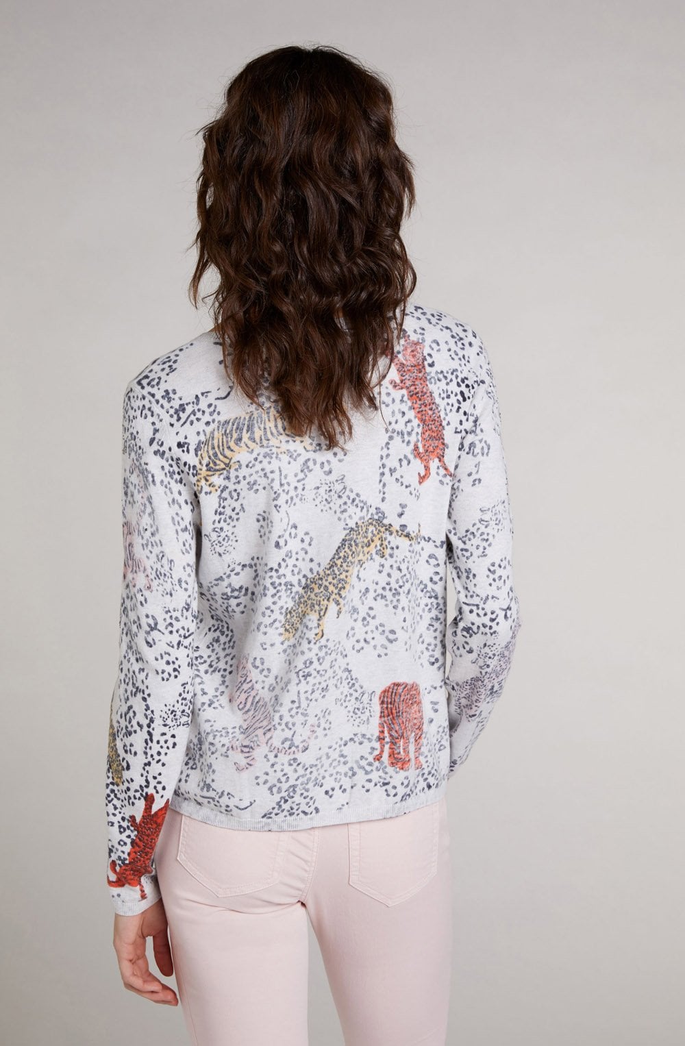Leopard Print Fine Knit Jumper