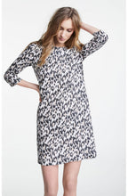 Leopard Print Linen Shift Dress