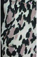 Leopard Print Linen Trousers