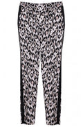 Leopard Print Linen Trousers