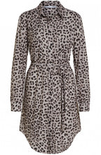 Leopard Print Shirt Dress