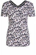 Leopard Print V Back Top