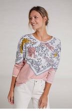 Leopard Rhinestone Detailed Jumper