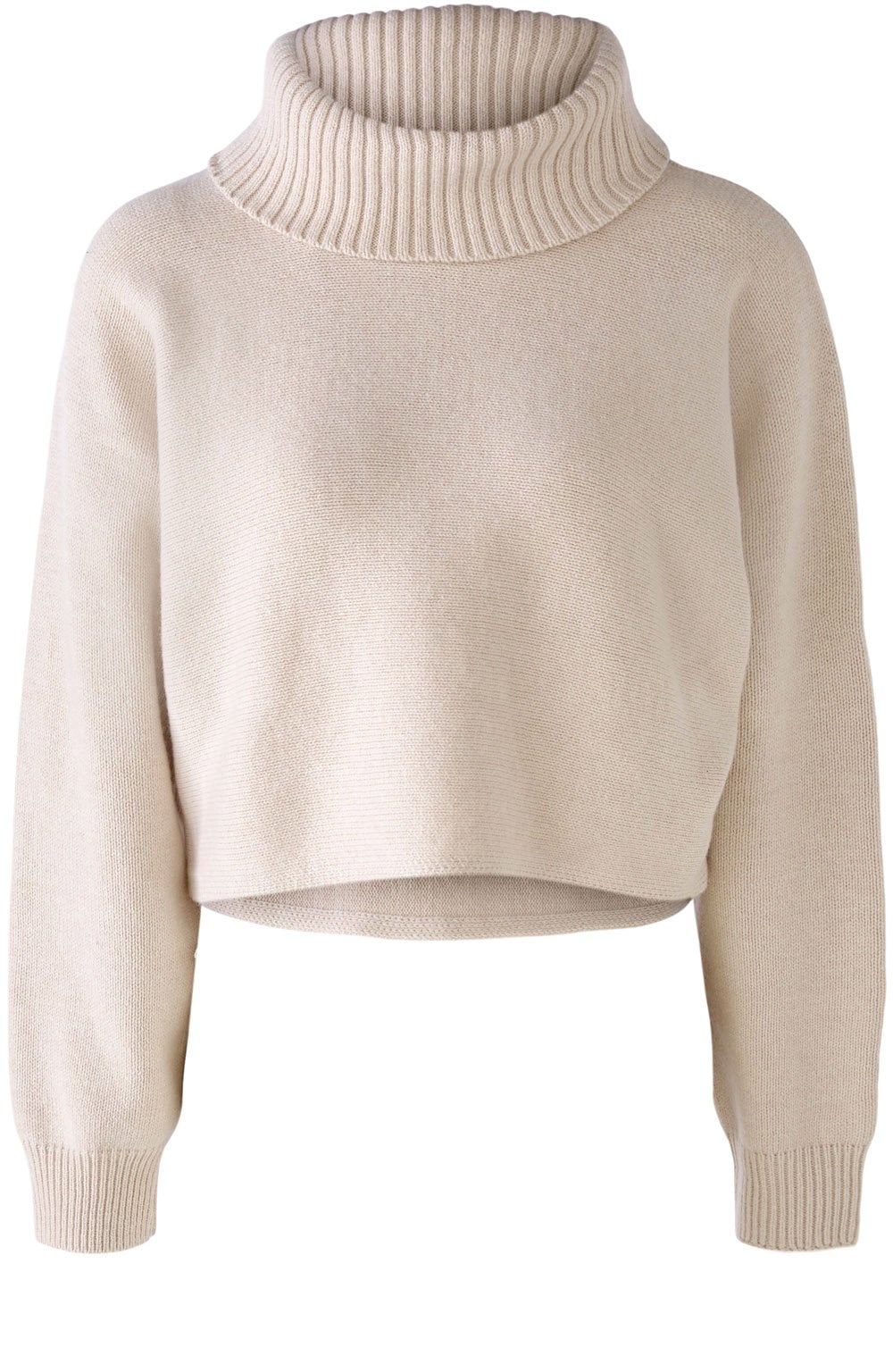 Light Beige Boxy Cropped Jumper