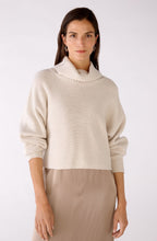 Light Beige Boxy Cropped Jumper