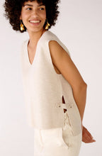 Light Beige Button Detail Slip Over
