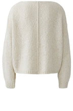 Light Beige Chunky Knit Oversized Jumper