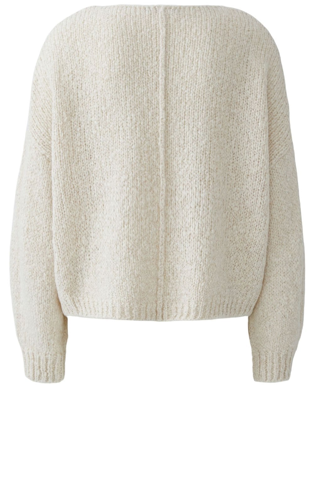 Light Beige Chunky Knit Oversized Jumper