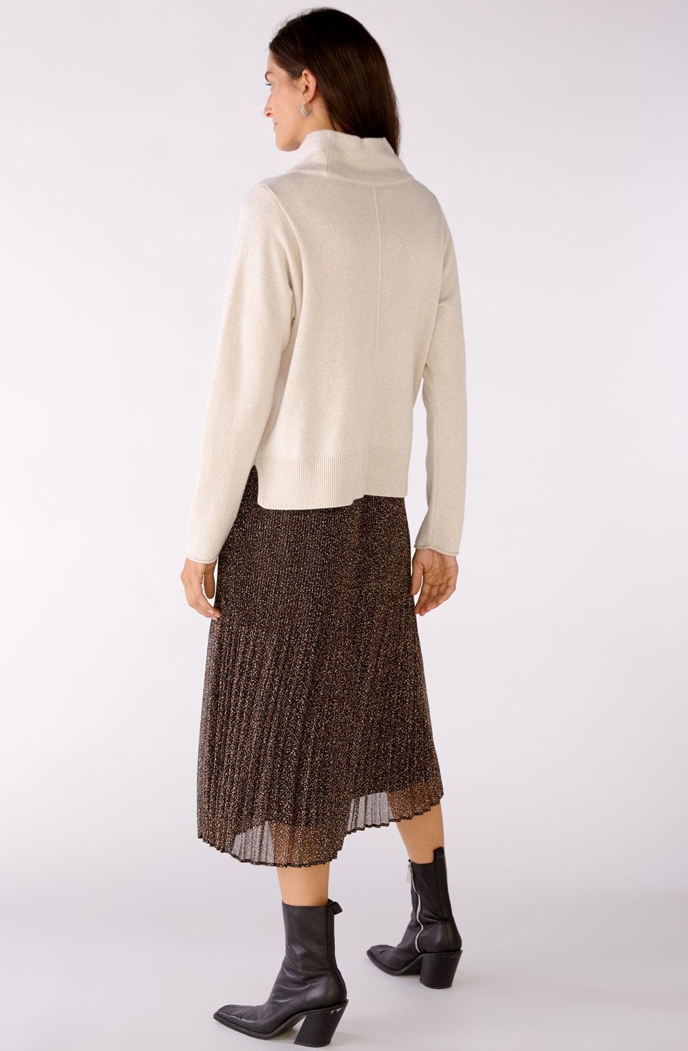 Light Beige Cowl Neck Jumper