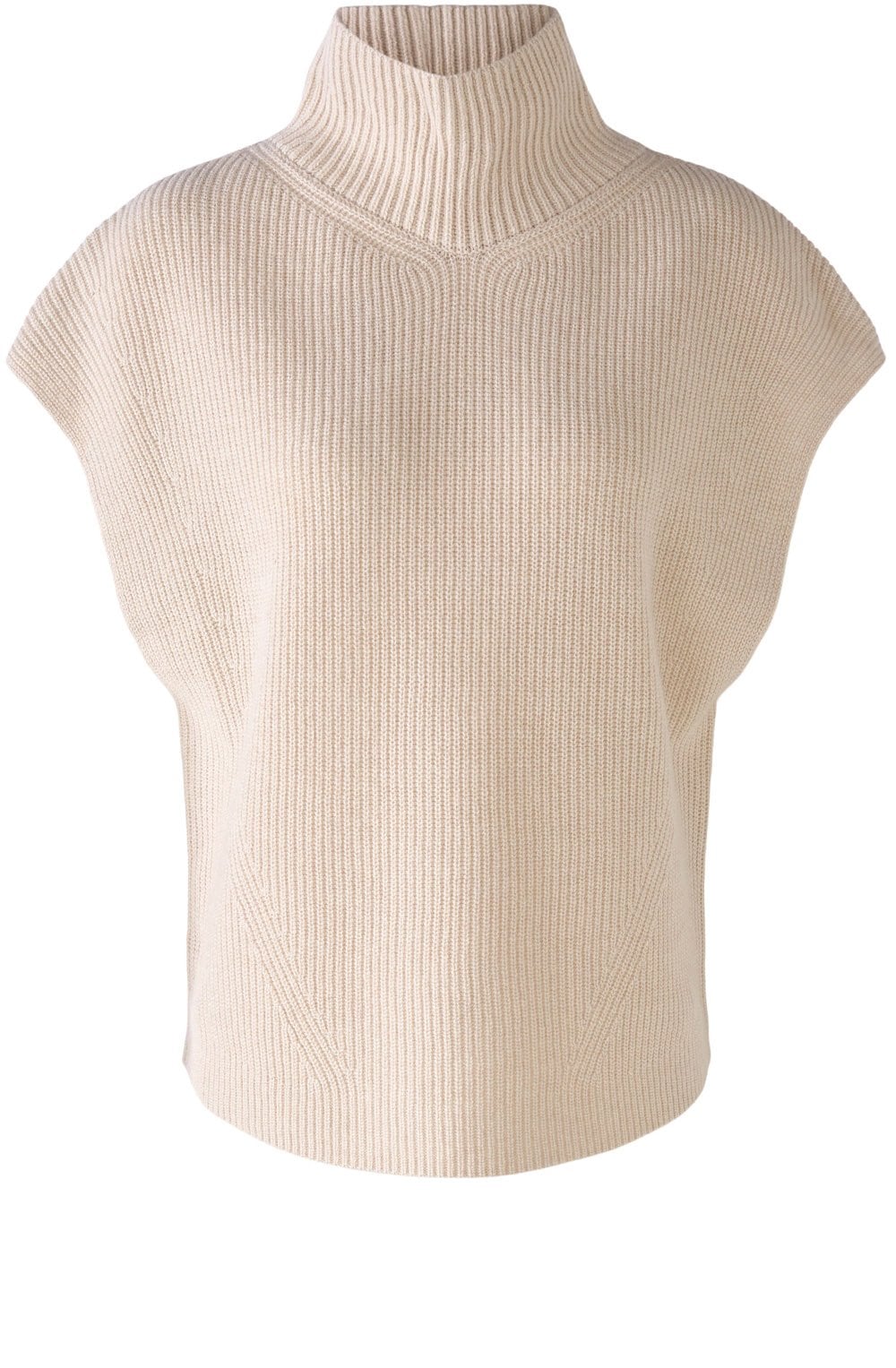 Light Beige High Neck Slip Over