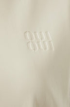 Light Beige Melange Faux Leather Jumper