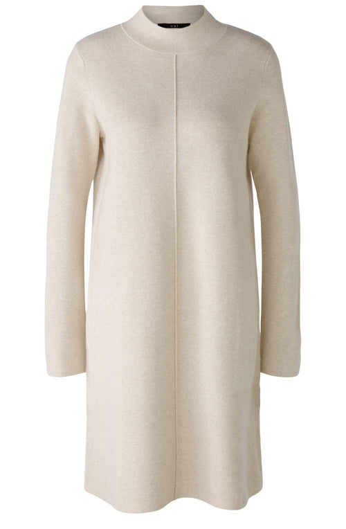 Light Beige Melange Knitted Dress